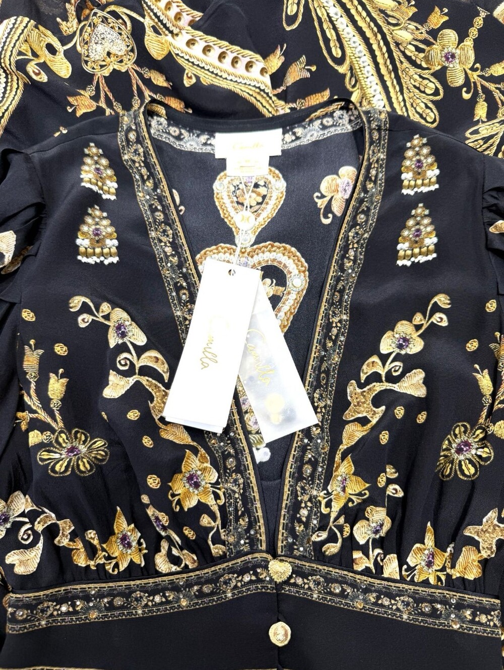 Camilla long button front dress In Taurus rising - Picture 13 of 13